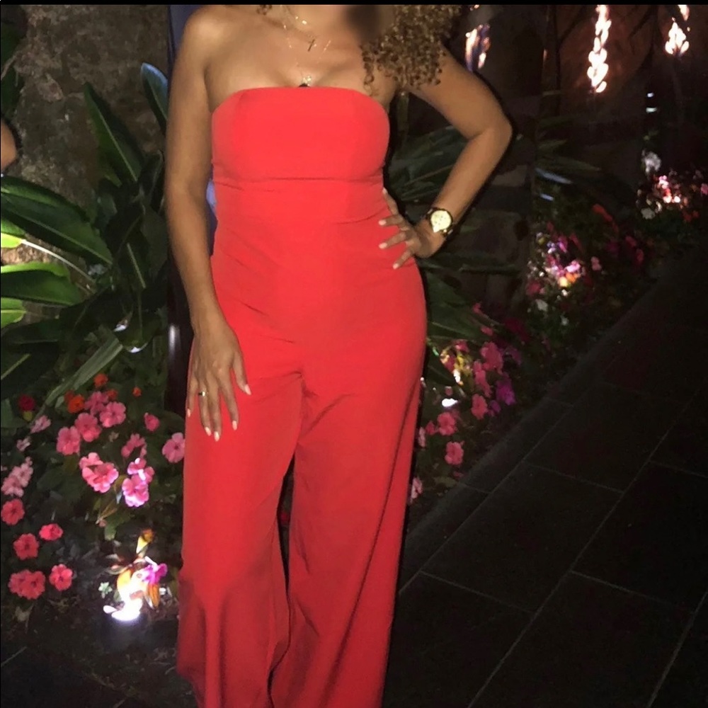 Top Shop Orange Jumpsuit